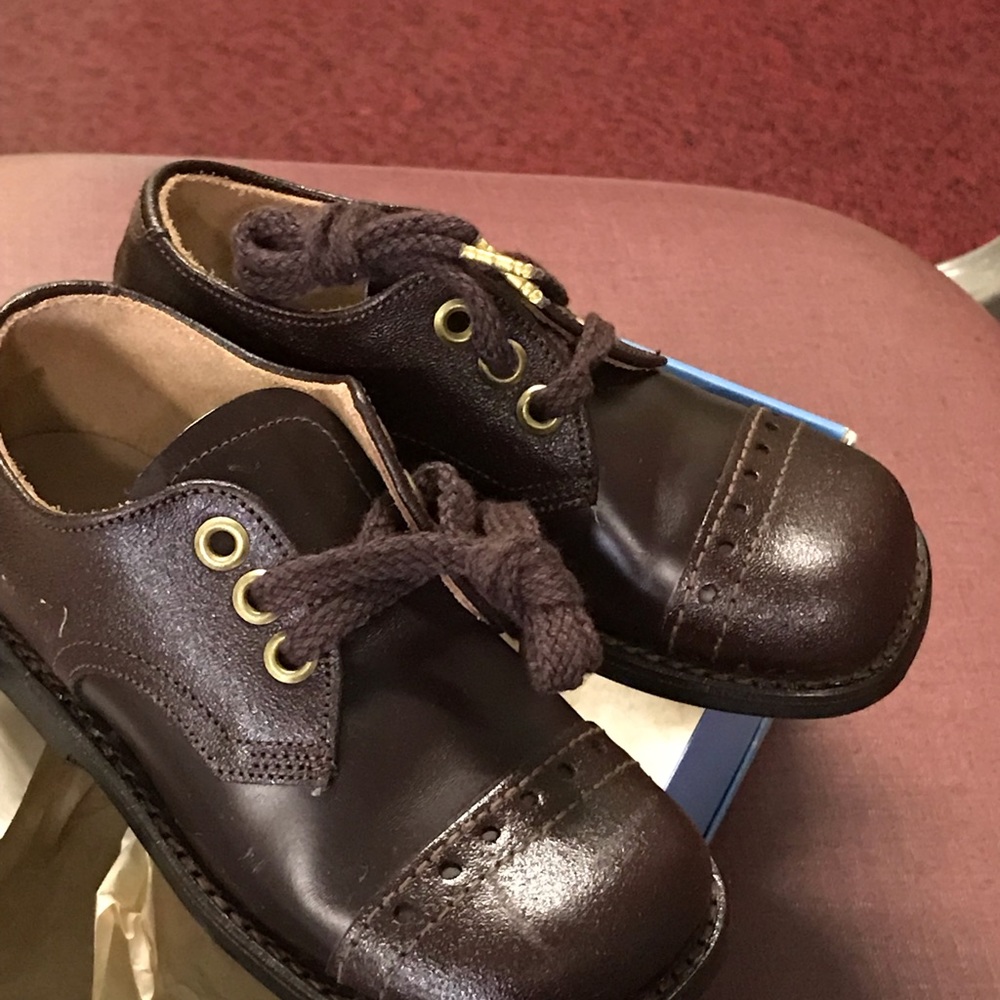 NIB Child Life Brown Leather Shoes Boy’s 7C - Picture 2 of 3